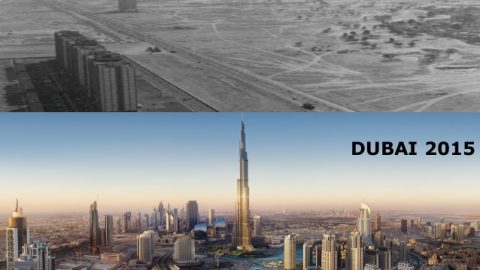 لمحة عن دبي بين الماضي والحاضر
